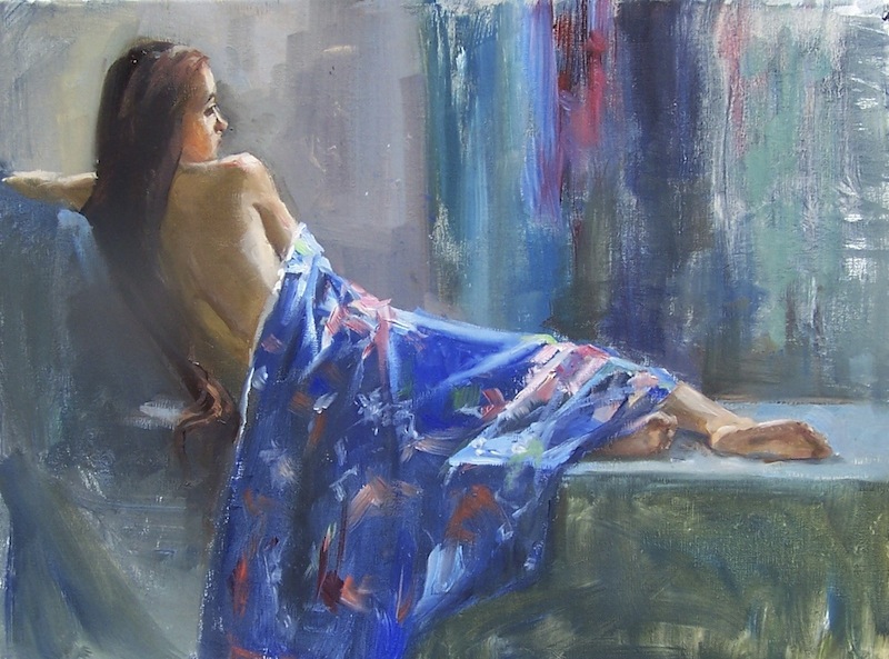 Blue Kimono by artist Eve Larson